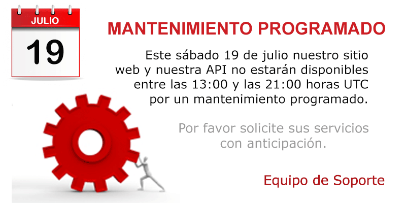 Mantenimiento programado